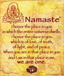 Namaste' Plaque